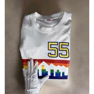 Denver Nuggets Jersey Men's XL Dikembe Mutombo Mitchell Ness Shirt #55 NBA